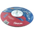 Weiler 9 in Dia, 1/4 in Thick, 5/8"-11 UNC Arbor Hole Size, Aluminum Oxide 57136